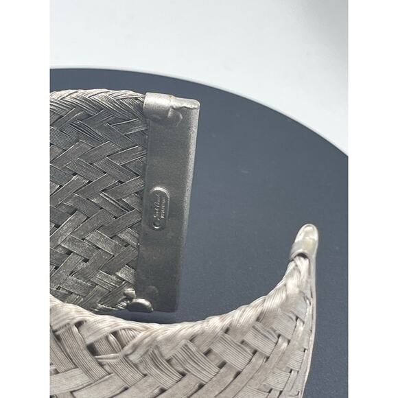 Sarah Cavender Metalworks Wide Interwoven Silver Tone Metal Cuff
Bracelet - Picture 9 of 12